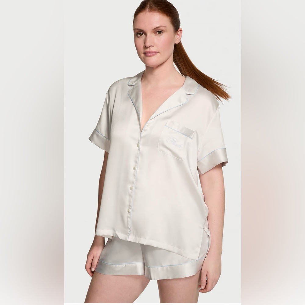 Victoria’s Secret Bride Satin Short Pajama Set - Size S